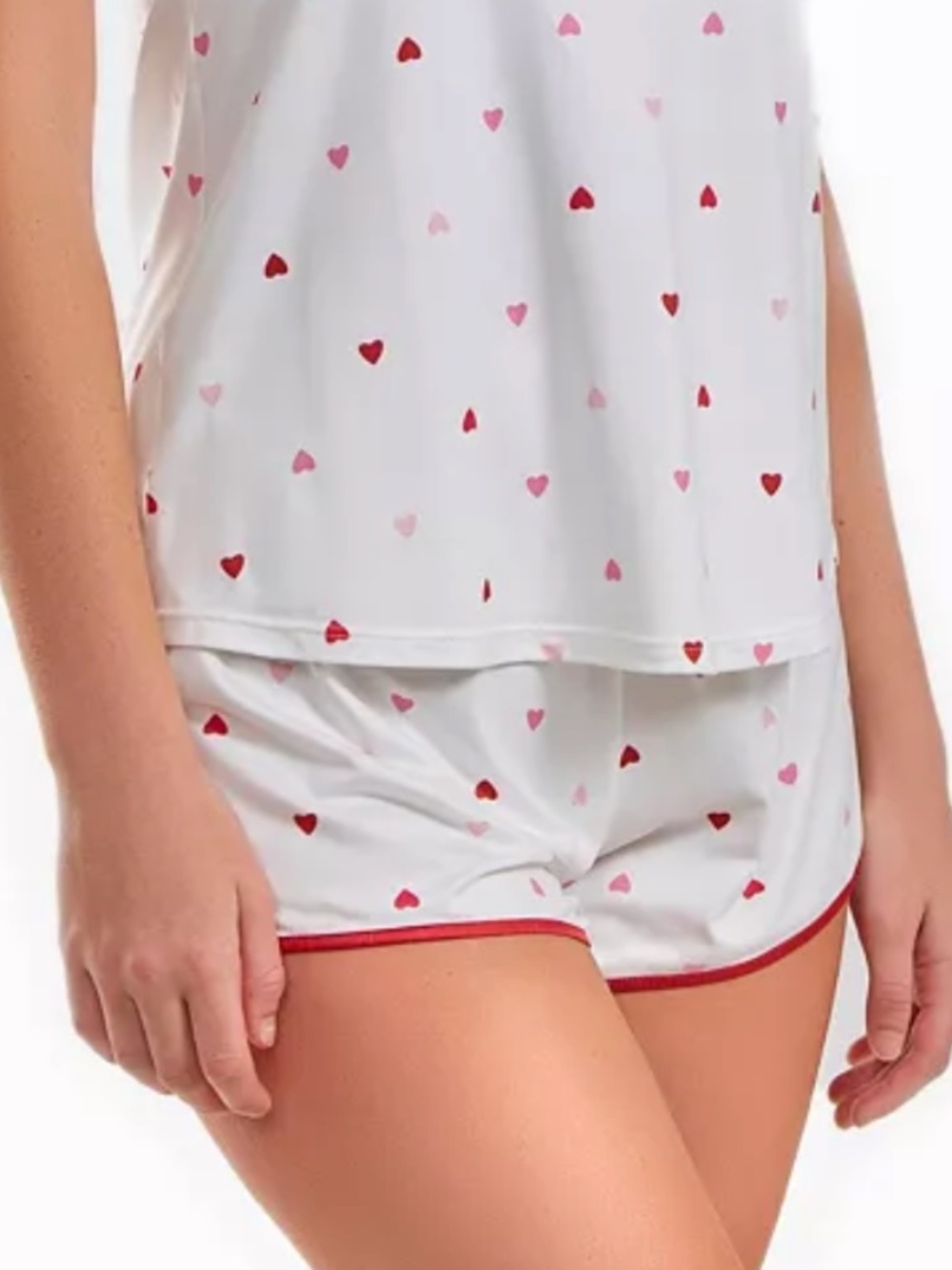 iCollection Women's Kyley Heart Printed Pajama Short
